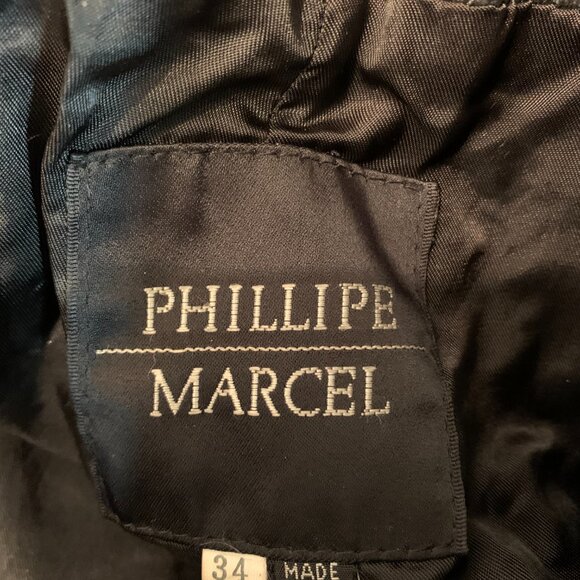 Phillipe Marcel leather high waisted pants size 34 excellent condition black - Picture 10 of 10